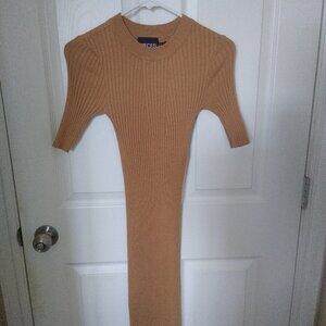 Pieces PCCRISTA O Neck Knit Bodycon Mini Dress